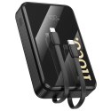 Powerbank Hoco 20000 mAh QC PD 22,5W z wbudowanymi kablami USB C + Lightning Q37A czarny