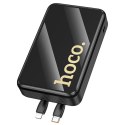 Powerbank Hoco 20000 mAh QC PD 22,5W z wbudowanymi kablami USB C + Lightning Q37A czarny