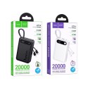 Powerbank Hoco 20000 mAh QC PD 2A 22,5W z wbudowanymi kablami USB C + Lightning J171A biały