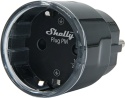 Inteligentne gniazdko 13A Shelly Plug PM Gen3 Matter czarny