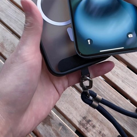Kabel Dudao L20Max 65W 4w1 ze smyczą USB-C do USB-C z adapterami Lightning i USB-A - niebieski