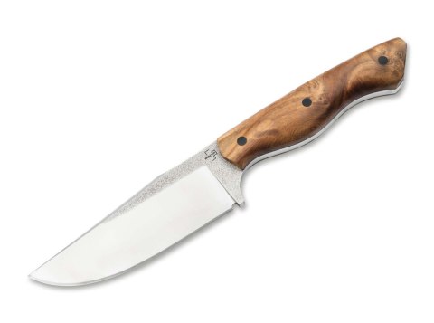 Boker Plus Overnighter Nóż Stały D2 Drewno Burl Skóra