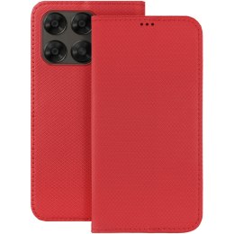 Etui Smart Magnet do Motorola Moto G67 5G / G77 5G czerwone