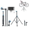 Stojak serwisowy Wozinsky WSS-180 z pokrętłami podłogowy do rowerów 30 kg - czarny