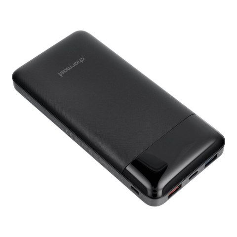 Powerbank PD3.0 3A 22,5W 20000 mAh z wbudowanymi kablami USB A / USB C / Lightning / Micro USB Charmast W2089 czarny 0INT