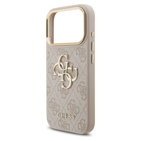 GUESS futerał do IPHONE 17 Pro GUHCP17L4GMGCPI (PU W/ Big 4G Classic Logo) złoto różowy