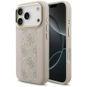 GUESS futerał do IPHONE 17 Pro kompatybilny z MagSafe GUHMP17LPG4SEMCP (PU W/ 4G PU Stripe) różowy