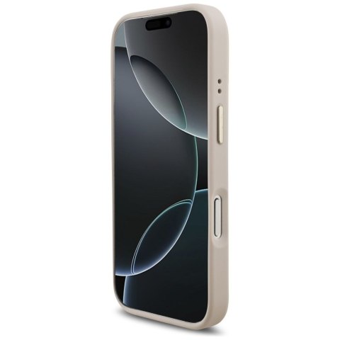 GUESS futerał do IPHONE 17 Pro kompatybilny z MagSafe GUHMP17LPG4SEMCP (PU W/ 4G PU Stripe) różowy