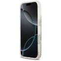 GUESS futerał do IPHONE 17 Pro kompatybilny z MagSafe GUHMP17LRGRGED (Resin Bottom Glitter) złoty