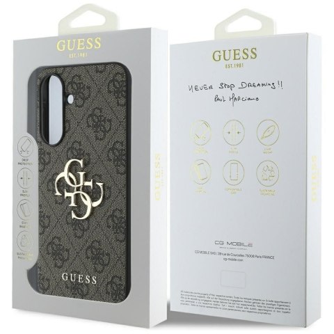 GUESS futerał do SAMSUNG A56 GUHCSA564GMGBR (4G PU Big Logo) brązowy