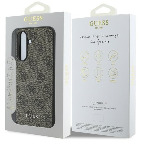 GUESS futerał do SAMSUNG A56 GUHCSA56GF4GBR (PU 4G Charm) brązowy