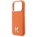 KARL LAGERFELD futerał do IPHONE 17 Pro Max kompatybilny z MagSafe KLHMP17X5PGFKHGO (PU FW W/ KHead Logo) pomarańczowy