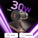 Ładowarka samochodowa Tech-Protect CC01 30 W 2-porty USB-A / USB-C - czarna