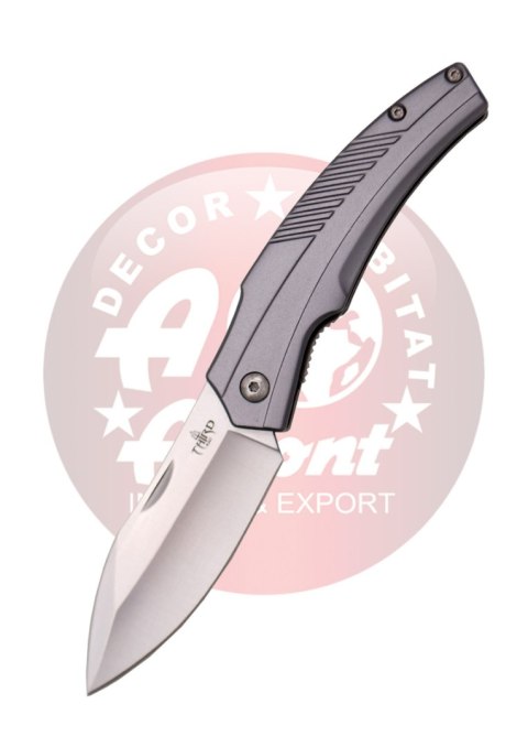 Nóż składany Third Decor Habitat N71 Gray Aluminum, Satin 420 (TH-N71G)
