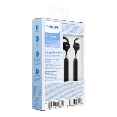 Słuchawki bezprzewodowe douszne Philips TAE1205BK czarne