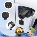 Adapter V2L Type 2 - Schuko 3500W z wyświetlaczem mocy i etui - czarn