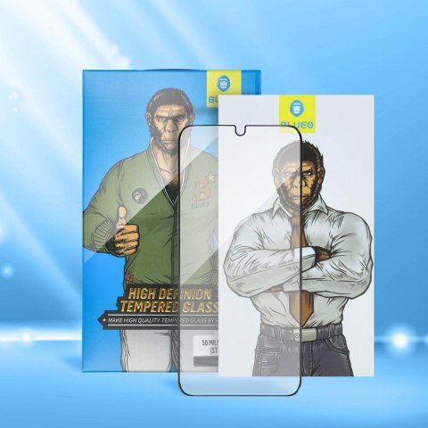 Szkło Hartowane 5D do iPhone 13 PRO Mr. Monkey Glass (Anti-Static Strong HD) czarne