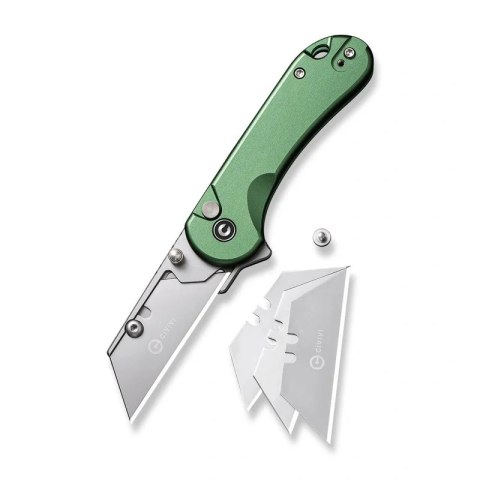 Nóż składany Civivi Elementum Utility Green Aluminium, Stonewashed 6Cr13MoV (C23039B-3)