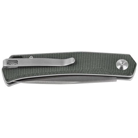 Nóż składany Sencut Braxx Green Canvas Micarta, Satin D2 (S25089-2)