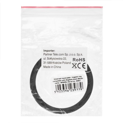 Blaszki uniwersalne / ring / magnesy magnetyczne kompatybilny z MagSafe czarne