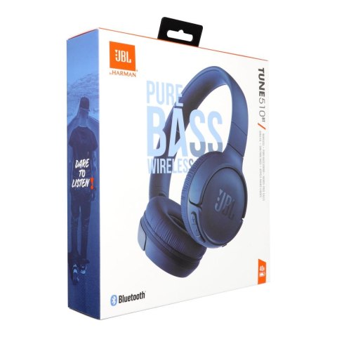 Słuchawki bezprzewodowe nauszne JBL Tune 510BT niebieskie