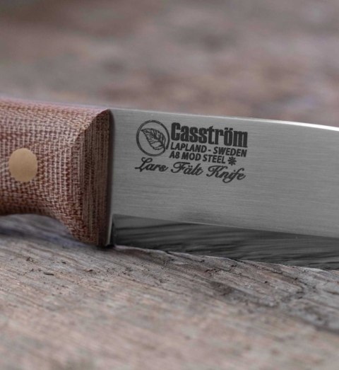 Noz Casstrom Lars Falt Micarta A8 Mod Pochwa Skorzana