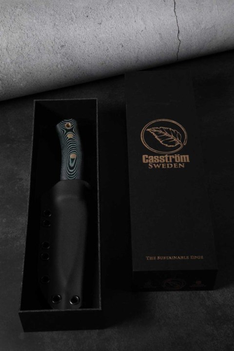 Noz Casstrom No 10 SFK Green Micarta Sleipner Kydex Bushcraft