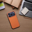 Etui na iPhone 16 K-Look zgodne z MagSafe pomarańczowe