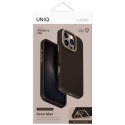 Etui UNIQ Keva Max Magclick Charging Camera Stand na iPhone 16 Pro - brązowe