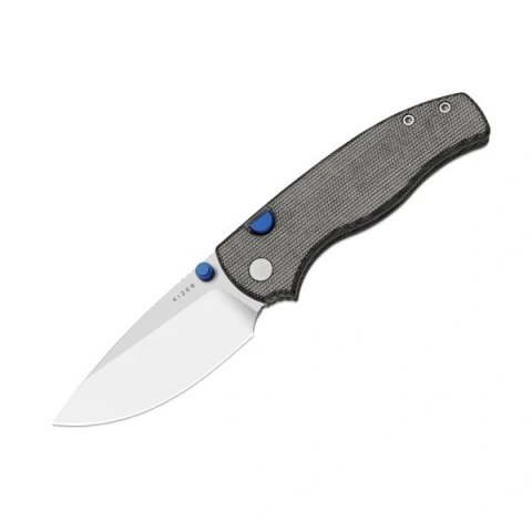 Nóż składany Kizer Glaux Black Norplex UltreX Micarta, Satin 14C28N (V3801A1)