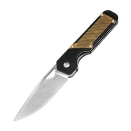 Nóż składany Kizer Militaw Black G10 / Yellow PEI, Satin 154CM by Jonathan Styles (V3634C1)