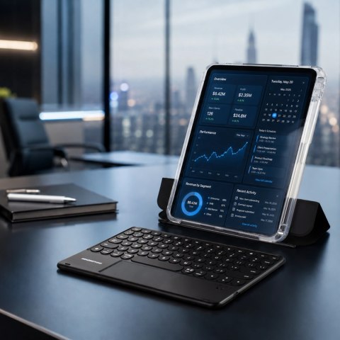 Etui z klawiaturą AMAZINGTHING Minimal Case Keylite Combo na iPad Air M3 13" - czarny