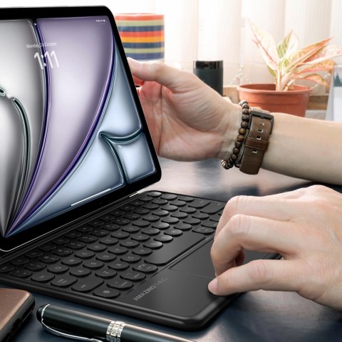 Etui z klawiaturą AMAZINGTHING Minimal Case Keylite Combo na iPad Air M3 13" - czarny