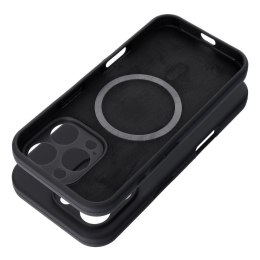 Etui na iPhone 15 Silicone 2mm (camera protection) zgodne z MagSafe czarne