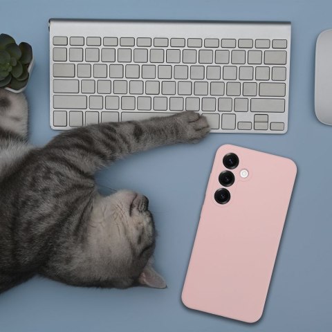 Etui na Xiaomi Redmi Note 15 PRO PLUS 5G Silicone 2mm (camera protection) pudrowy róż
