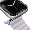 Pasek Uniq Revix na Apple Watch 42 / 44 / 45 / 49 mm - liliowo-biały