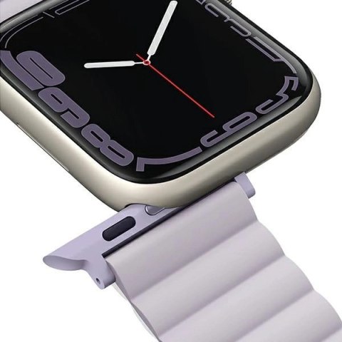 Pasek Uniq Revix na Apple Watch 42 / 44 / 45 / 49 mm - liliowo-biały