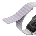 Pasek Uniq Revix na Apple Watch 42 / 44 / 45 / 49 mm - liliowo-biały