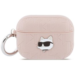 Karl Lagerfeld etui Monogram Choupette Head do AirPods Pro 3 różowy