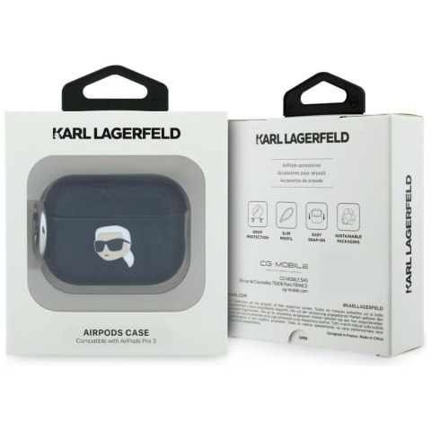 Karl Lagerfeld etui Monogram Karl Head do AirPods Pro 3 czarny