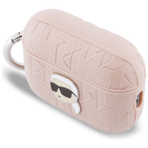 Karl Lagerfeld etui Monogram Karl Head do AirPods Pro 3 różowy