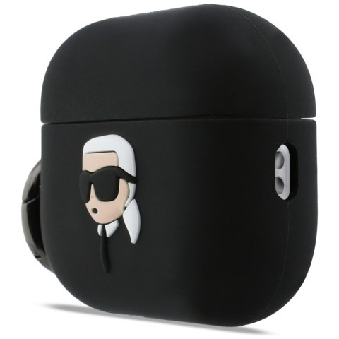 Karl Lagerfeld etui Silicone Karl Head 3D do AirPods Pro 3 czarny