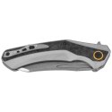 Nóż składany Kizer Draca Gray Aluminium / Black-Green Carbon Fiber, Stonewashed S45VN by Mikey Carlson (Ki4751A1)