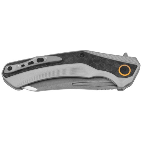 Nóż składany Kizer Draca Gray Aluminium / Black-Green Carbon Fiber, Stonewashed S45VN by Mikey Carlson (Ki4751A1)
