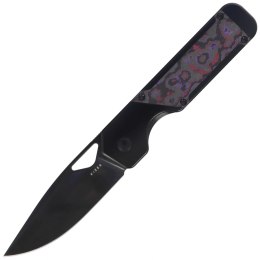Nóż składany Kizer Militaw Black Titanium / Purple Haze Fat Carbon, Black DLC S45VN by Jonathan Styles (Ki3634A2)