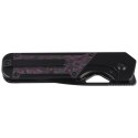 Nóż składany Kizer Militaw Black Titanium / Purple Haze Fat Carbon, Black DLC S45VN by Jonathan Styles (Ki3634A2)