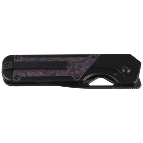 Nóż składany Kizer Militaw Black Titanium / Purple Haze Fat Carbon, Black DLC S45VN by Jonathan Styles (Ki3634A2)