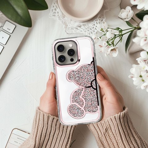 Etui na iPhone 11 Teddy Bear różowe