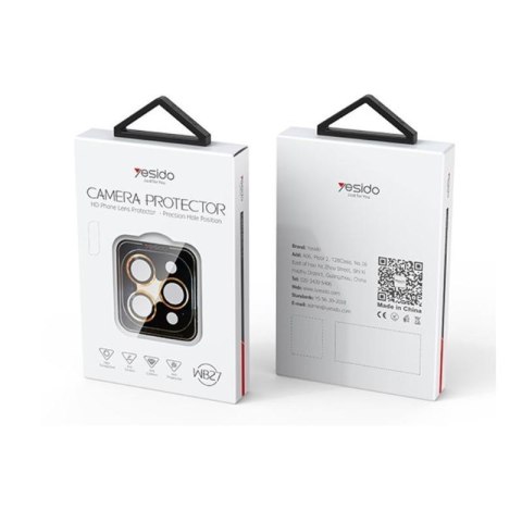 Yesido Lens Protector WB27 do iPhone 16e / 17e SILVER / SREBRNY