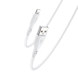 Yesido Silikonowy Kabel CA119 12W USB-Lightning 1m 2.4A, WHITE / BIAŁY